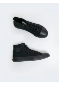 Big-Star - Trampki męskie wysokie czarne FF174550 906. Kolor: czarny. Materiał: materiał, guma. Szerokość cholewki: normalna. Styl: sportowy, klasyczny