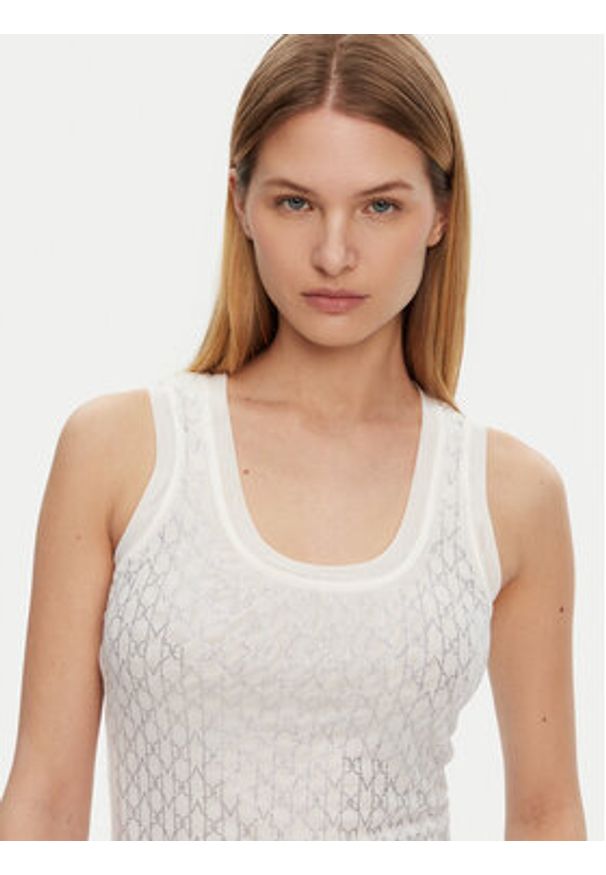 Marciano Guess Top 5RGP21 6311A Écru Regular Fit. Materiał: syntetyk