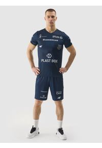 4f - 4F Koszulka replika wyjazdowa z sezonu 2023/24 męska 4F x Projekt Warszawa - multikolor S. Kolor: wielokolorowy. Wzór: nadruk