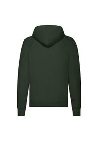FRUIT OF THE LOOM - Lekka Męska Bluza Z Kapturem. Typ kołnierza: kaptur. Kolor: zielony