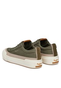 Pepe Jeans Sneakersy Ben Wash M PMS31075 Khaki. Kolor: brązowy. Materiał: materiał #6