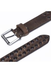 Mustang - MUSTANG PASEK SKÓRZANY 40 mm SOPO-MUS066. Materiał: skóra. Wzór: paski. Styl: klasyczny #6