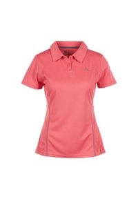 PEAK MOUNTAIN - Damska koszulka polo Peak Mountain. Typ kołnierza: polo. Kolor: pomarańczowy #1