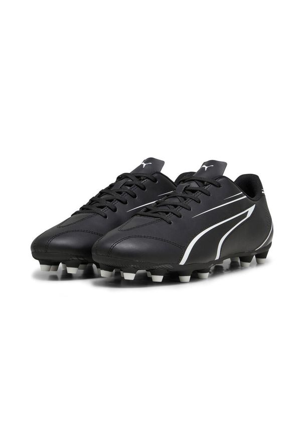 Buty piłkarskie Puma Vitoria FG/AG. Kolor: czarny, biały, wielokolorowy. Materiał: skóra. Sport: piłka nożna