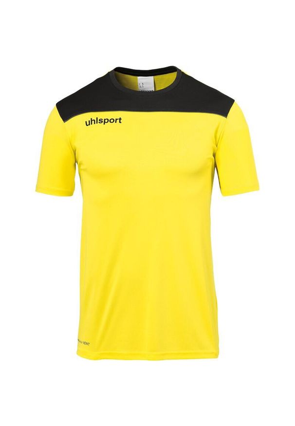 UHLSPORT - Koszulka Uhlsport Offense 23 Poly. Kolor: żółty, wielokolorowy, czarny. Materiał: jersey. Sport: fitness, piłka nożna