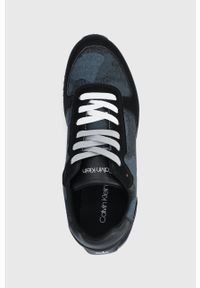 Calvin Klein Buty kolor czarny. Zapięcie: sznurówki. Kolor: czarny. Materiał: guma