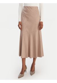 Guess Spódnica midi W6RD15 WJ472 Beżowy Regular Fit. Kolor: beżowy. Materiał: syntetyk #1
