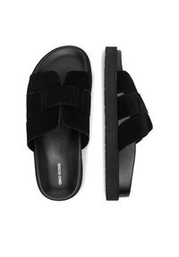 Gino Rossi - GINO ROSSI Klapki C-LB-P2170 Czarny. Kolor: czarny. Materiał: skóra, zamsz #2