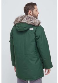 The North Face kurtka puchowa męska kolor zielony zimowa. Kolor: zielony. Materiał: puch. Sezon: zima #3