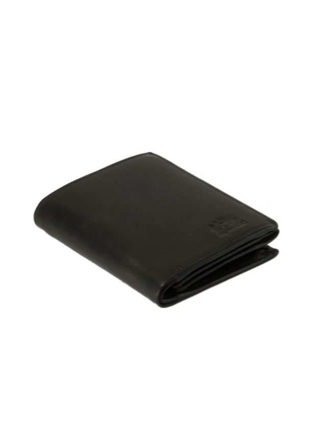 Perfekt Plus - PERFEKT PLUS P/4 A RFID SECURE czarny, portfel męski. Kolor: czarny. Materiał: skóra