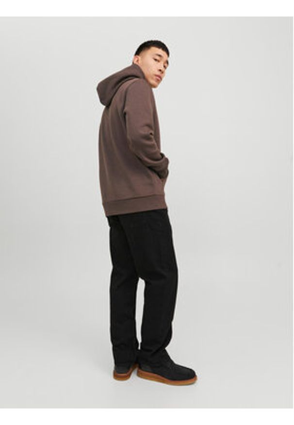 Jack & Jones - Jack&Jones Bluza Corp 12152840 Brązowy Standard Fit. Kolor: brązowy. Materiał: bawełna, syntetyk