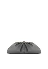 Kazar - Elegancka skórzana torebka pouch bag w szarym kolorze. Kolor: szary. Materiał: skórzane. Styl: elegancki. Rodzaj torebki: do ręki #1