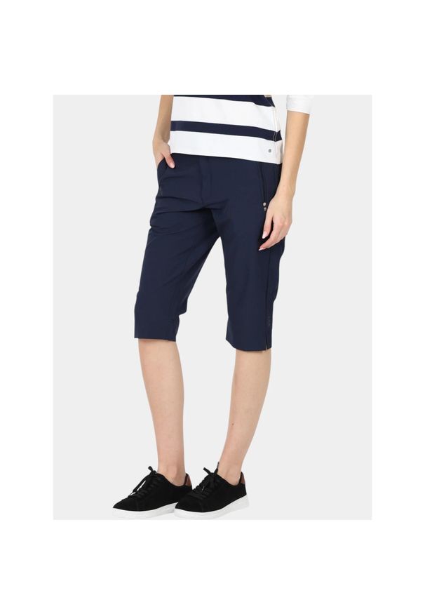 LUHTA - Spodnie capri damskie Luhta Eiskola. Kolor: niebieski. Sezon: lato. Sport: turystyka piesza
