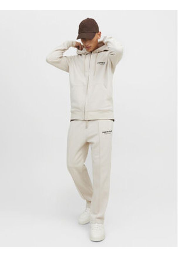 Jack & Jones Bluza Vesterbro 12241691 Beżowy Relaxed Fit. Kolor: beżowy. Materiał: bawełna