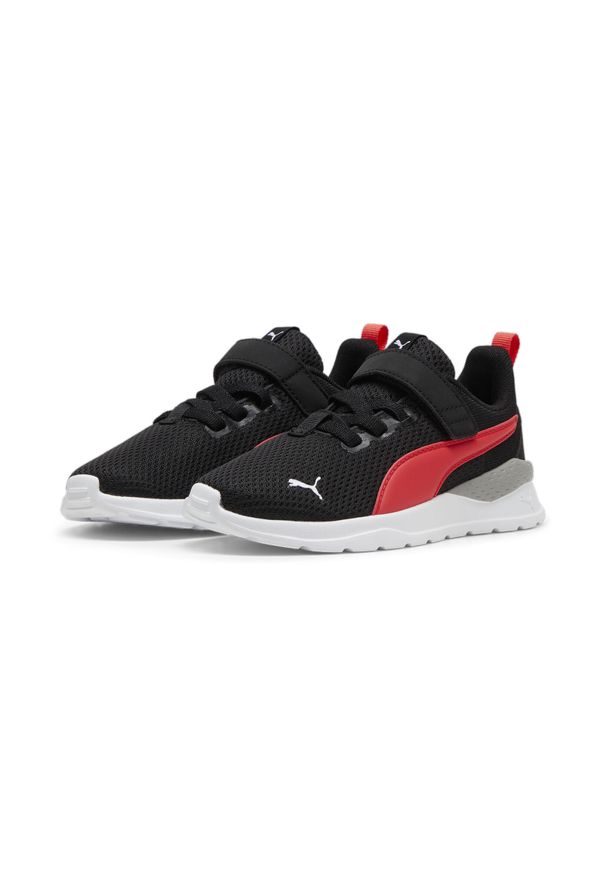 Puma - Dziecięce buty sportowe Anzarun Lite PUMA Black Active Red White. Kolor: biały, czarny, czerwony, wielokolorowy