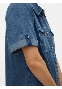 Vero Moda Sukienka jeansowa Jennie 10309665 Niebieski Regular Fit. Kolor: niebieski. Materiał: bawełna #4