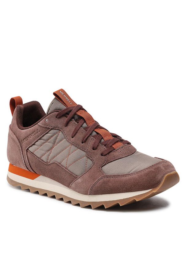 Merrell Sneakersy Alpine Sneaker J003511 Brązowy. Kolor: brązowy. Materiał: zamsz, skóra