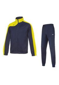 Dziecięcy dres Mizuno Team kobe knit. Kolor: żółty, niebieski, wielokolorowy. Materiał: dresówka #1