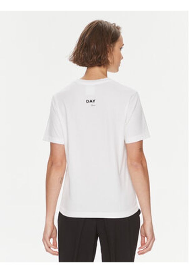 Day Birger et Mikkelsen - DAY BIRGER ÉT MIKKELSEN T-Shirt Parry 100424 Biały Regular Fit. Kolor: biały. Materiał: bawełna