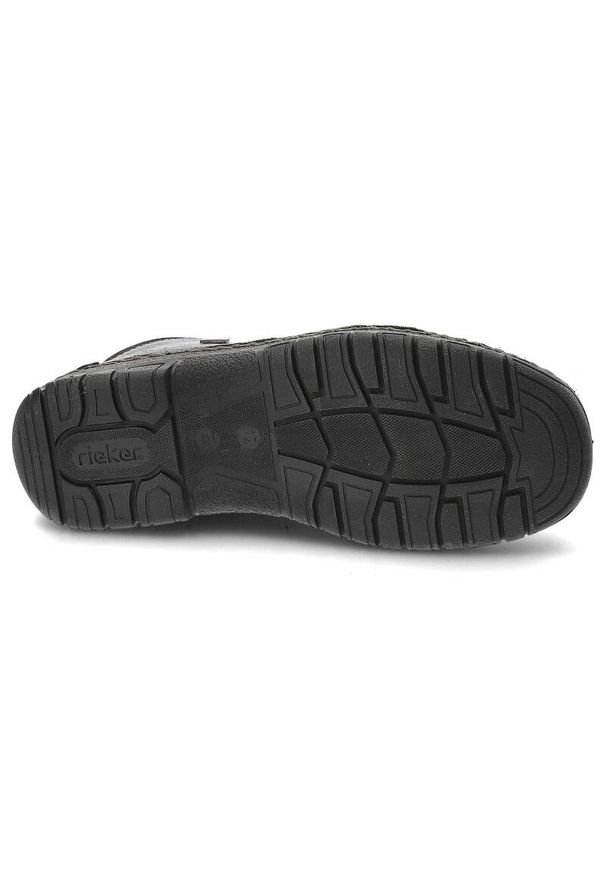Czarne Ocieplane Futerkiem Trzewiki Męskie Rieker. Okazja: na co dzień. Zapięcie: sznurówki. Kolor: czarny. Materiał: futro. Styl: klasyczny, casual