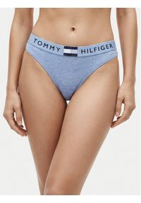 TOMMY HILFIGER - Tommy Hilfiger Stringi UW0UW06039 Niebieski jasny. Kolor: niebieski. Materiał: bawełna #1