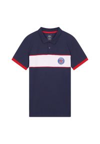 PSG polo męskie. Typ kołnierza: polo. Kolor: niebieski #1