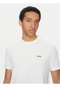 BOSS T-Shirt 50506373 Beżowy Regular Fit. Kolor: beżowy. Materiał: bawełna #4