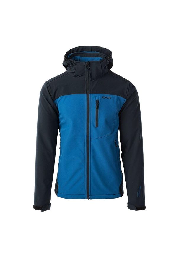 Hi-tec - Męska Kurtka Soft Shell. Kolor: niebieski. Sport: turystyka piesza