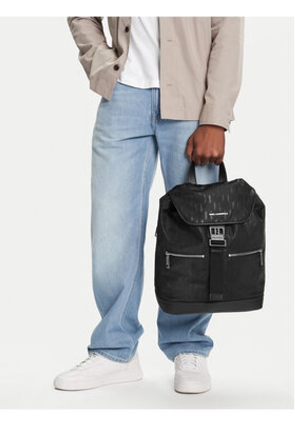 Karl Lagerfeld - KARL LAGERFELD Plecak A3M30162 Czarny. Kolor: czarny. Materiał: materiał