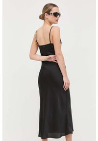 Guess sukienka kolor czarny maxi prosta. Okazja: na co dzień. Kolor: czarny. Długość rękawa: na ramiączkach. Typ sukienki: proste. Styl: casual. Długość: maxi #2