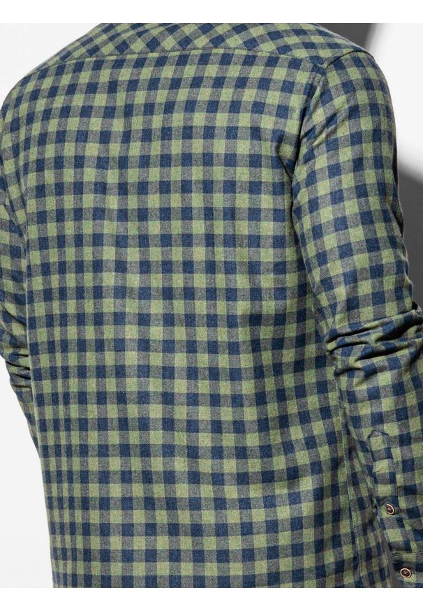Brązowa koszula Ombre Clothing z długim rękawem, długa