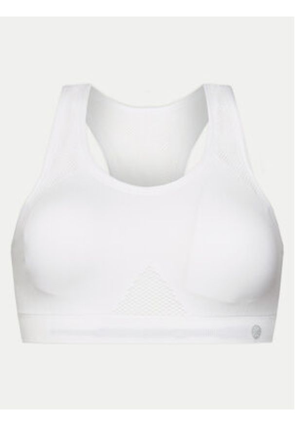 Athlecia Biustonosz sportowy Rosemary W Sports Bra E181384 Biały Regular Fit. Kolor: biały. Materiał: syntetyk