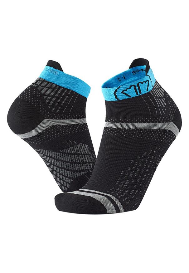 SIDAS - Skarpety do biegania dla doroslych Sidas Run Feel wysokosc kostki. Kolor: niebieski, wielokolorowy, czarny. Materiał: poliamid, włókno, elastan. Sport: bieganie