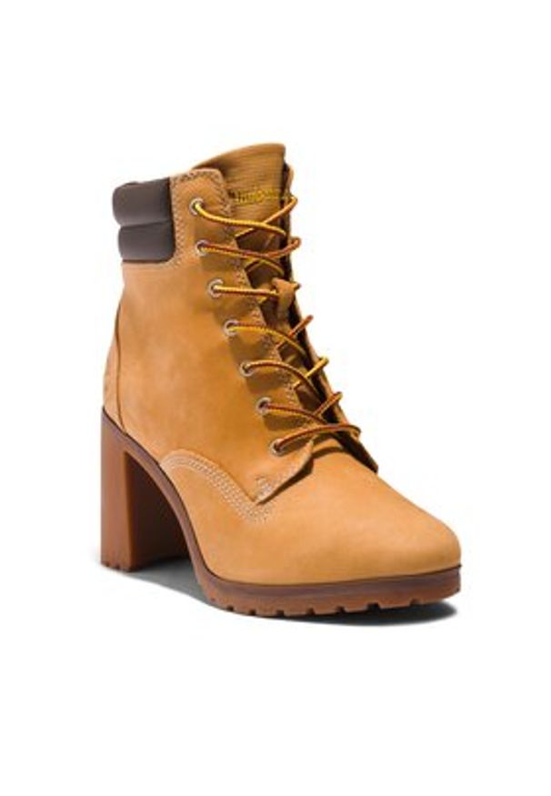 Timberland Botki Allington Double Collar TB0A2QMG2311 Brązowy. Kolor: brązowy. Materiał: nubuk, skóra