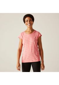 Regatta - Hyperdimension II damska koszulka. Kolor: różowy. Sport: turystyka piesza #1