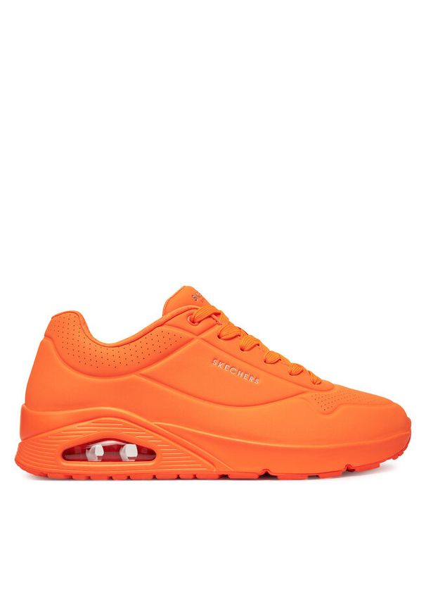 skechers - Sneakersy Skechers. Kolor: pomarańczowy