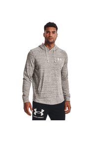 Under Armour - Bluza męska z kapturem UNDER ARMOUR UA RIVAL TERRY LC HD. Typ kołnierza: kaptur. Kolor: szary. Sport: turystyka piesza #1
