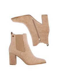 DeeZee Botki HX22069A-3 Beżowy. Kolor: beżowy. Materiał: materiał #5