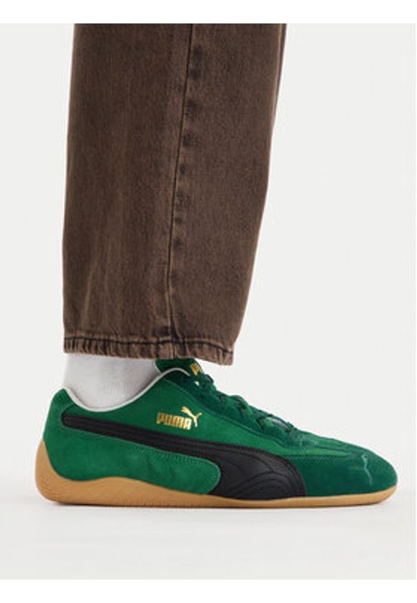 Puma Sneakersy Speedcat Vine 406329 54 Zielony. Kolor: zielony. Materiał: skóra, zamsz