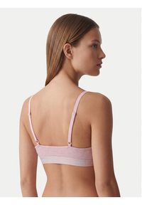 TOMMY HILFIGER - Tommy Hilfiger Biustonosz braletka UW0UW05715 Różowy jasny. Kolor: różowy. Materiał: bawełna #4