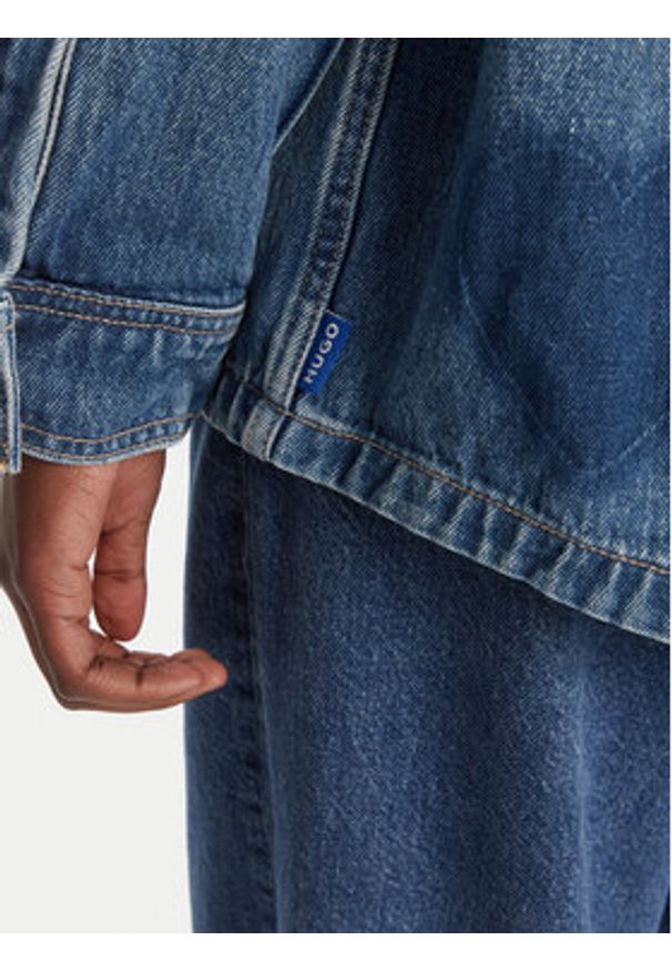 Hugo - HUGO Koszula jeansowa Garesa_2_B 50544492 Niebieski Relaxed Fit. Kolor: niebieski. Materiał: bawełna