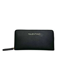 Valentino by Mario Valentino - VALENTINO Czarny portfel Arcadia Zip Around Wallet. Kolor: czarny