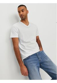 Jack & Jones T-Shirt Basic 12156102 Biały Standard Fit. Kolor: biały. Materiał: bawełna #4