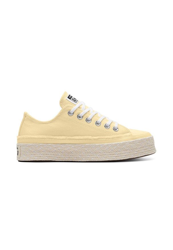 Converse - Tenisówki. Nosek buta: okrągły. Zapięcie: sznurówki. Kolor: żółty