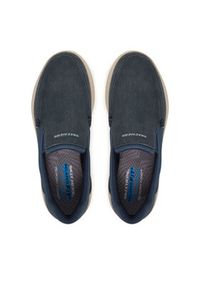 skechers - Skechers Półbuty Relaxed Fit: Hasting - Fielden 205066/NVY Granatowy. Kolor: niebieski. Materiał: materiał #6