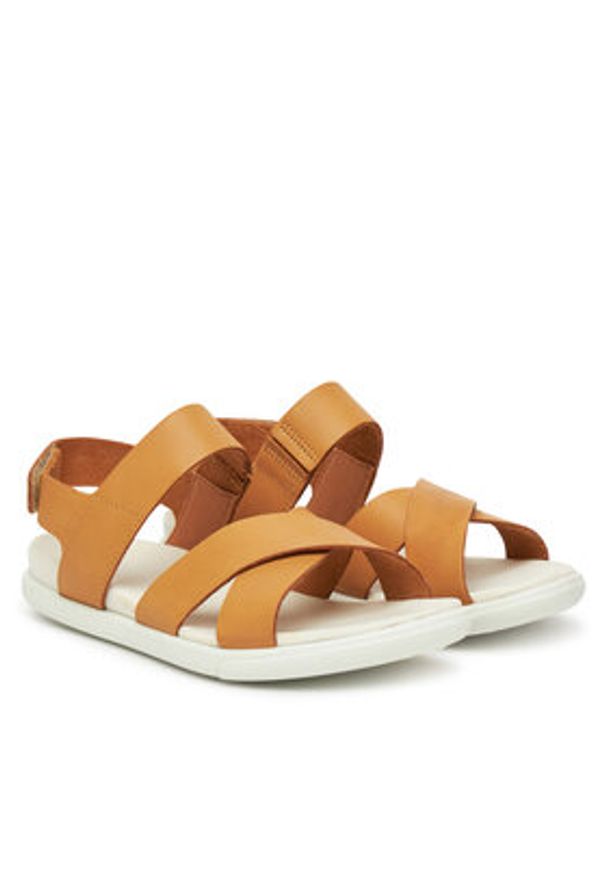 ecco - ECCO Sandały Samara 22010302021 Brązowy. Kolor: brązowy. Materiał: skóra