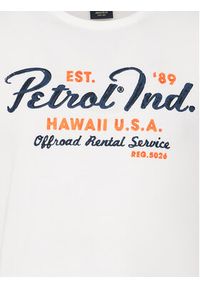 Petrol Industries T-Shirt M-1040-TSR601 Biały Regular Fit. Kolor: biały. Materiał: bawełna