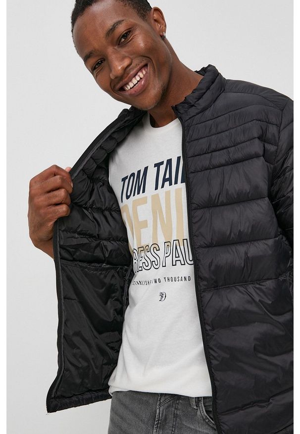 PRODUKT by Jack & Jones - Produkt by Jack & Jones - Kurtka. Okazja: na co dzień. Kolor: czarny. Materiał: tkanina. Wzór: gładki. Styl: casual