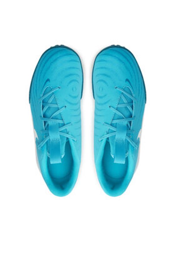 Nike Buty do piłki nożnej Jr Phantom Gx II Academy Tf FJ2608 400 Niebieski. Kolor: niebieski. Materiał: skóra