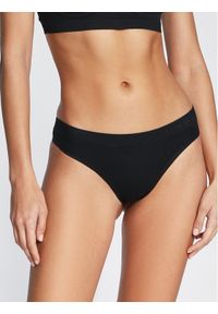 Calvin Klein Underwear Stringi 000QF6611E Czarny. Kolor: czarny. Materiał: syntetyk #1
